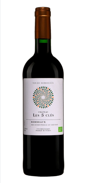 2016 Les Cinq Cles Bordeaux, Organic, Chateau Les Cinq Cles, Bordeaux, France