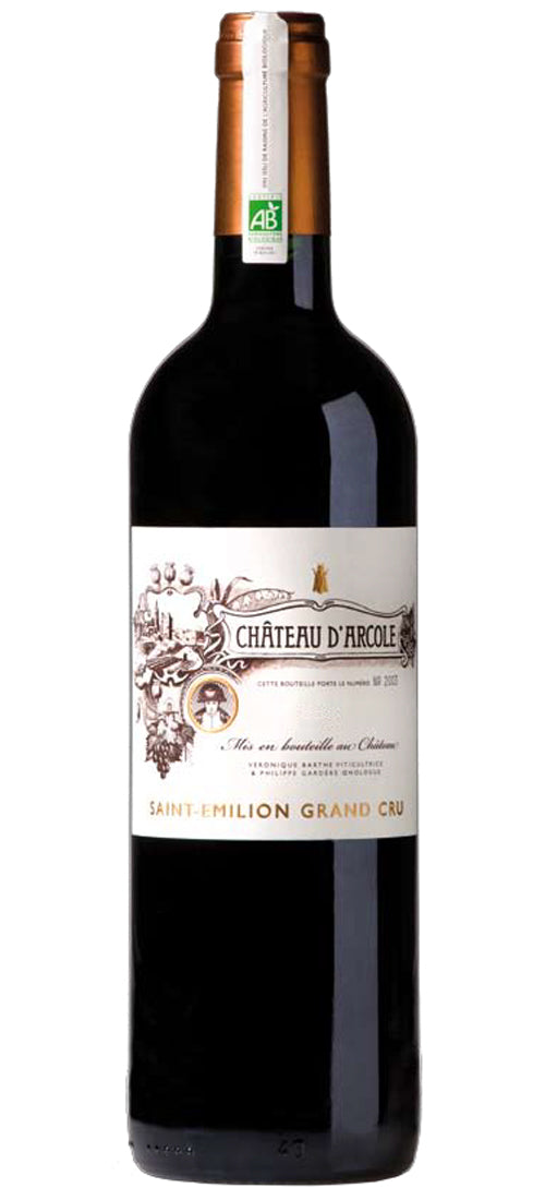 2019 Château d'Arcole Saint-Émilion Grand Cru, Biodynamic, Bordeaux, France