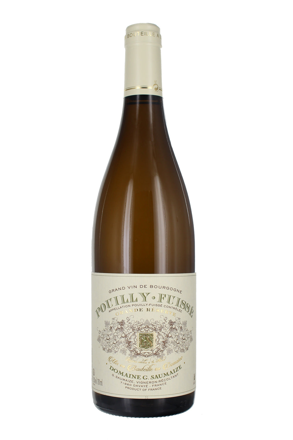 2018 Pouilly-Fuissé, Grande Réserve, Domaine Guy Saumaize, Mâconnais, France.